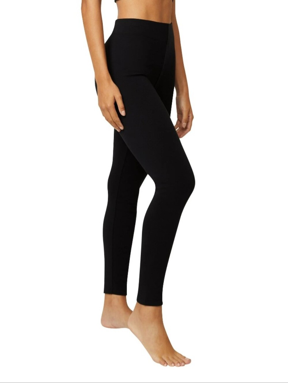 Hanes EcoSmart Cozy Fitted Jogger Leggings - Black Size SM - Picture 2 of 8